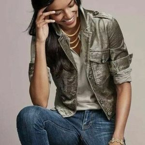 CABI | Velvet Sunday Topper Platinum Jacket - Size Medium